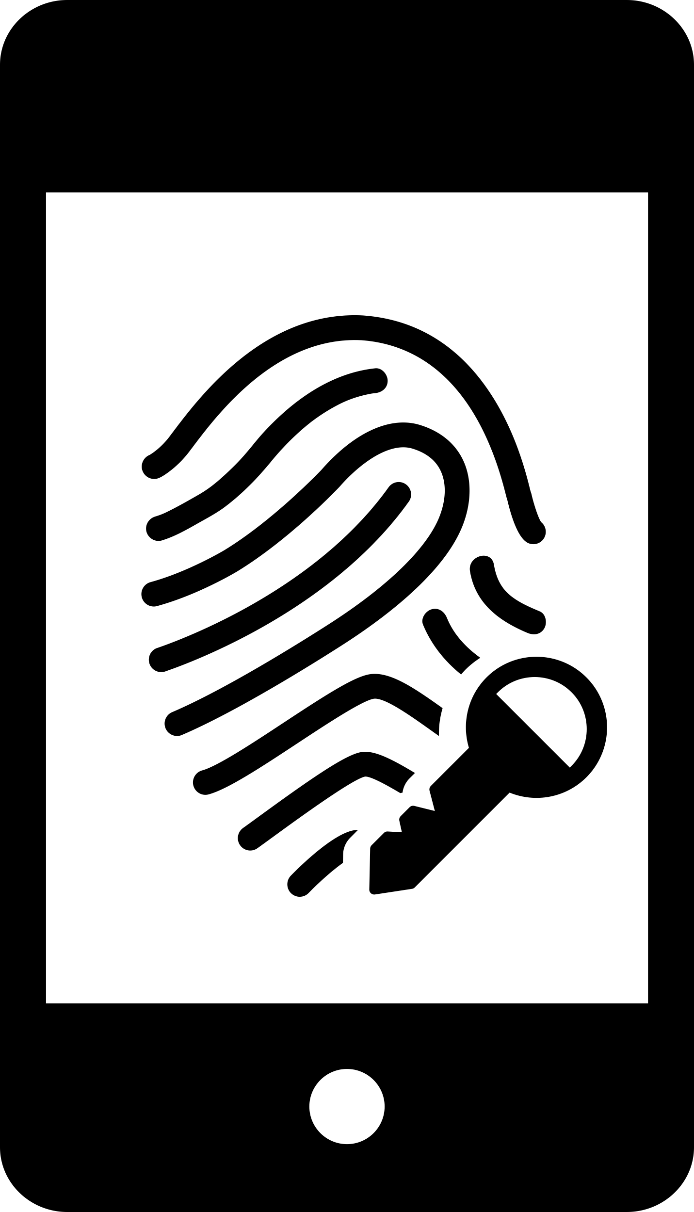 Mobile Fingerprint Scanner Security Option Craft Design Svg File Free Vectors
